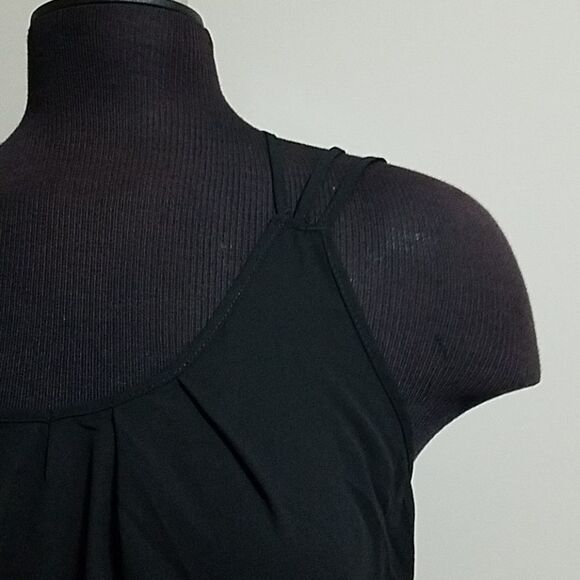 NWT Zenana Outfitters Racer Back Line Black Top (S) - Picture 2 of 4